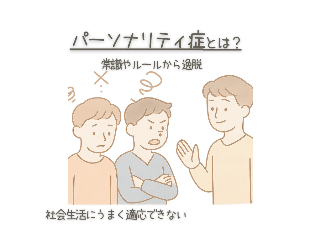 パーソナリティ症とは？　常識やルールから逸脱　社会生活にうまく適応出来ない