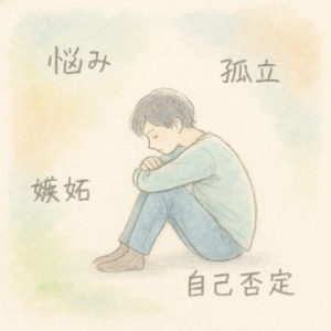 悩み　孤立　嫉妬　自己否定