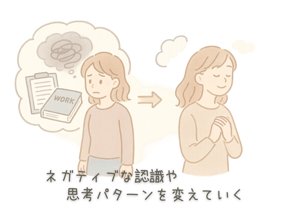 ネガティブな認識や思考パターンを変えていく
