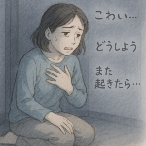 こわい どうしよう また起きたら