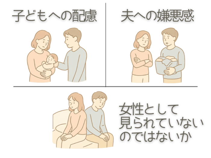 子どもへの配慮 夫への嫌悪感 女性として見られていないのではないか