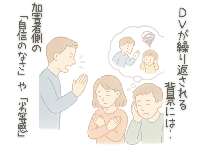 DVが繰り返される背景には‥ 加害者側の「自信のなさ」や「劣等感」