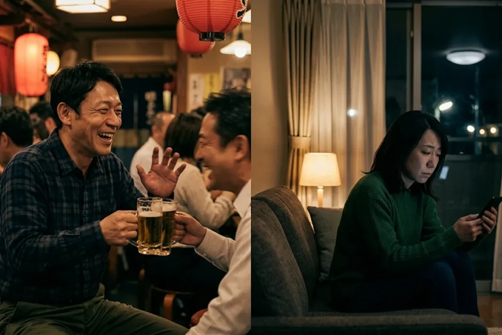 楽しげな夫の背中と、ひとり待つ夜の孤独