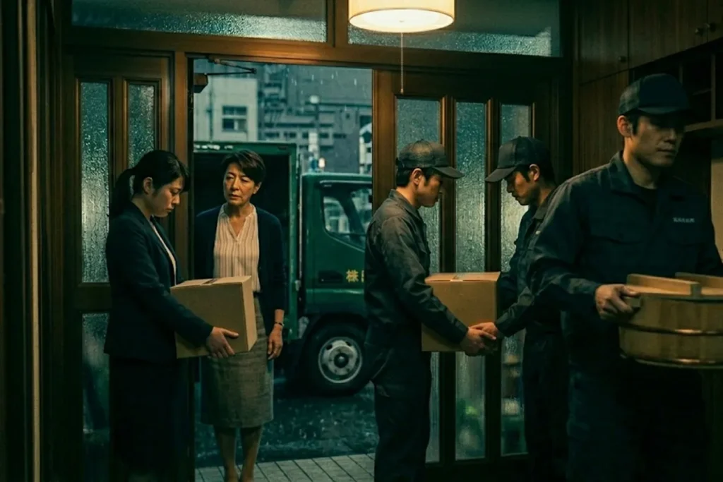 家を出る娘を罵倒する母親